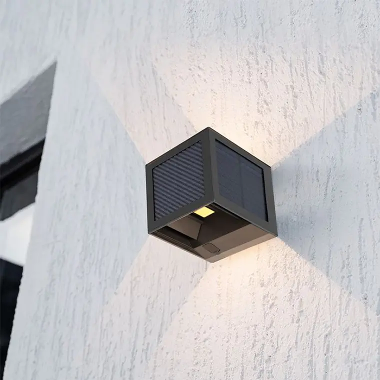 Aplique de parede solar LED 9W c/sensor PIR 3IN1 IP65 Preto V-TAC 8