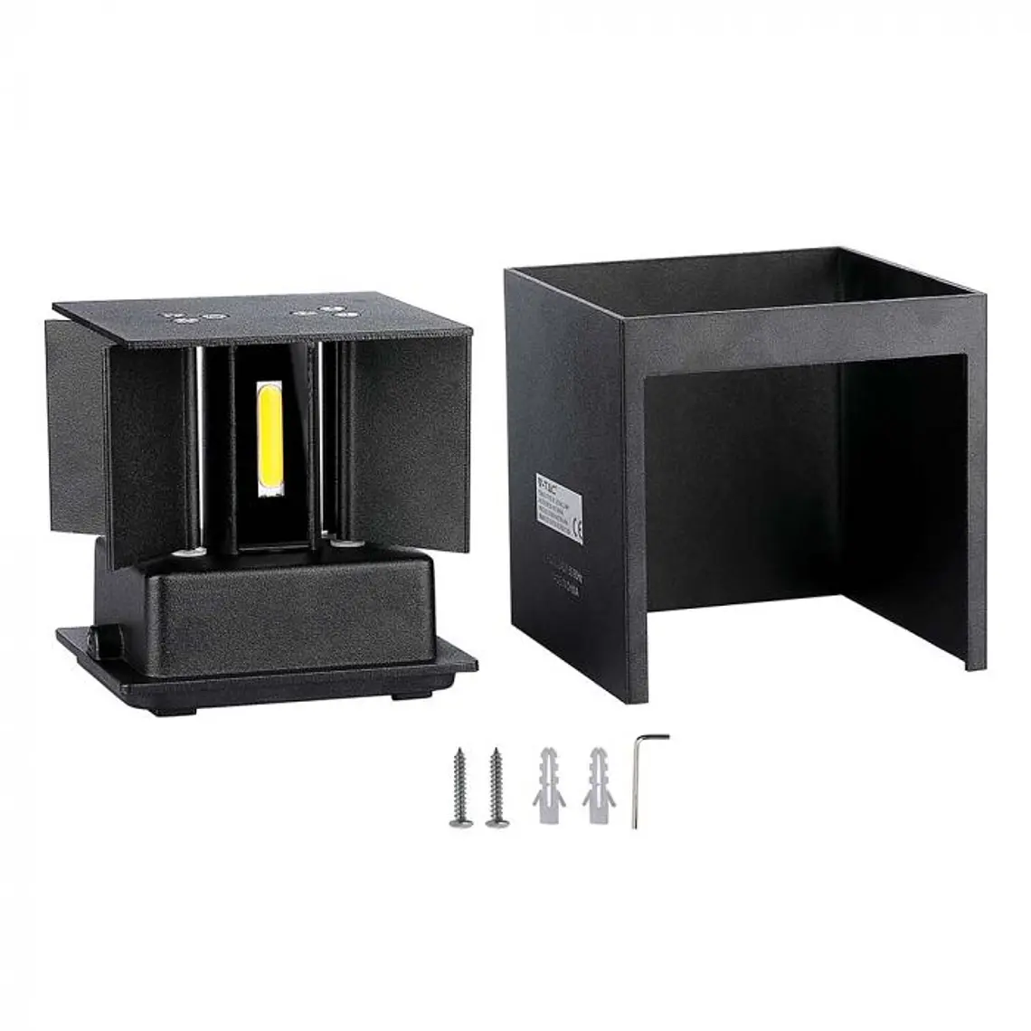 Aplique de parede Bridgelux 5W c/chip SMD Preto V-TAC 5