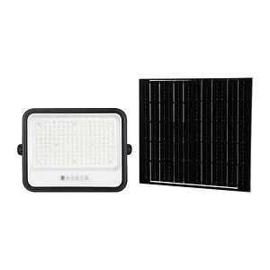 Projetor LED 40W c/Painel solar CCT:7IN1 Indicador bateria Preto V-TAC