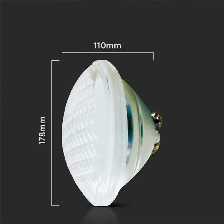Lâmpada p/piscinas PAR56 18W 12V GX16D 6500K IP68 V-TAC 2