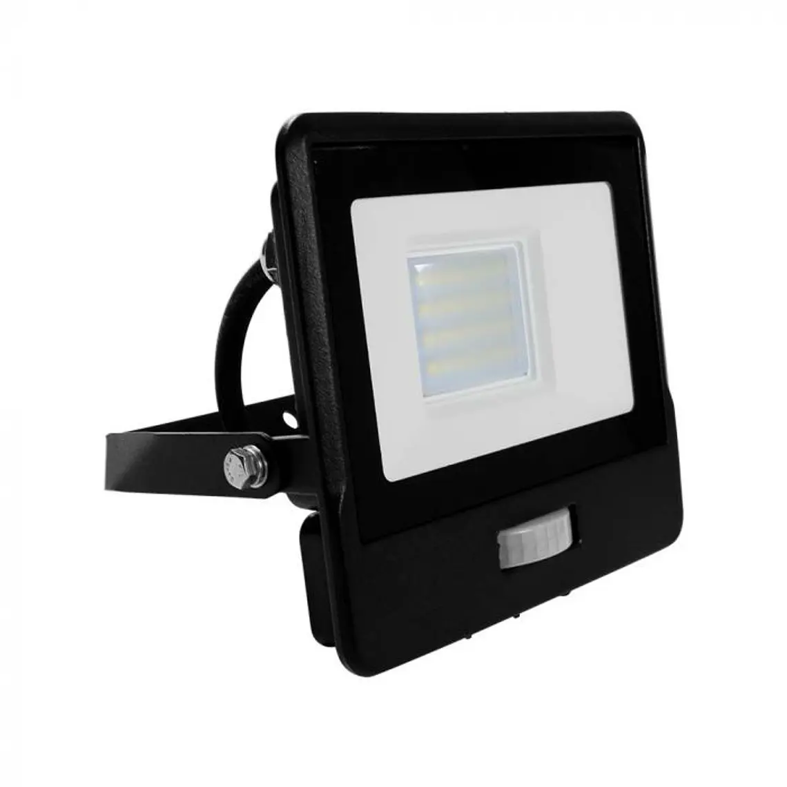 Projetor LED 20W 6500K c/sensor PIR Chip Samsung 1m cabo Corpo Preto IP65 V-TAC 1