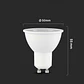 Lâmpada LED Plastic Spotlight CREE Chip 7.5W GU10 3000K 38° V-TAC - Thumbnail 3