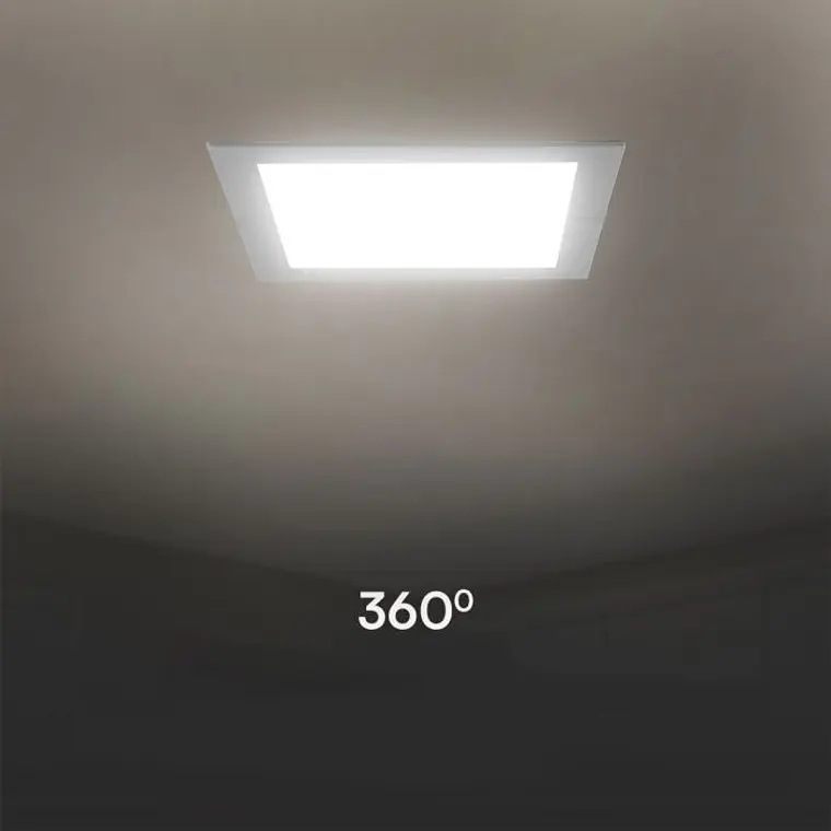 Downlight de encastrar quadrado 24W Samsung Chip V-TAC 4