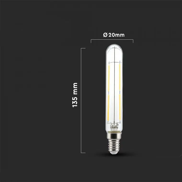 Lâmpada de filamento LED T20 4W 2700K E14 V-TAC 2