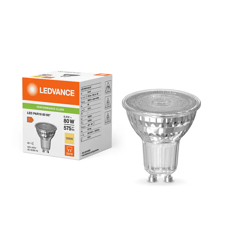 Lâmpada LED PAR16 80 60° P 6.9W 830 GU10 Ledvance 3