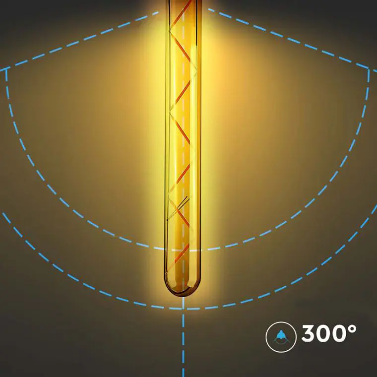 Lâmpada LED de filamento T30 7W 2200K E27 âmbar V-TAC 3