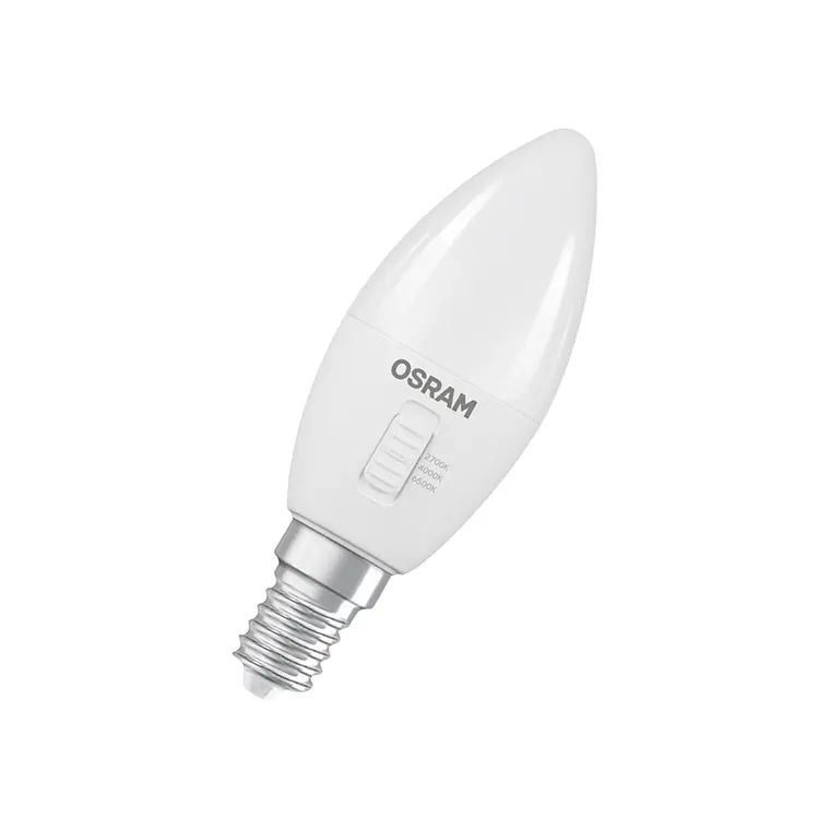 Lâmpada LED Classic B40 DIM CCT Select 4.9W 827/840/865 E14 frosted Ledvance 1