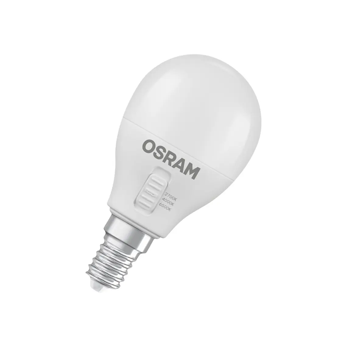 Lâmpada LED Classic P40 DIM CCT Select 4.9W 827/840/865 E14 frosted Ledvance 1