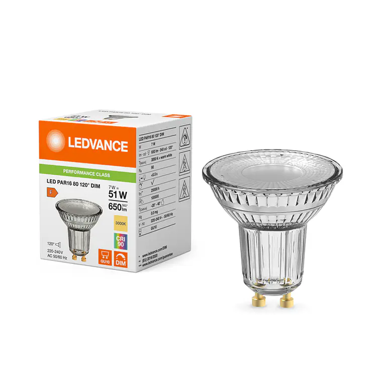 Lâmpada LED PAR16 80 DIM P 7W GU10 120° Ledvance 4