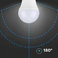 Lâmpada LED Chip Samsung 5.5W E27 P45 V-TAC - Thumbnail 4