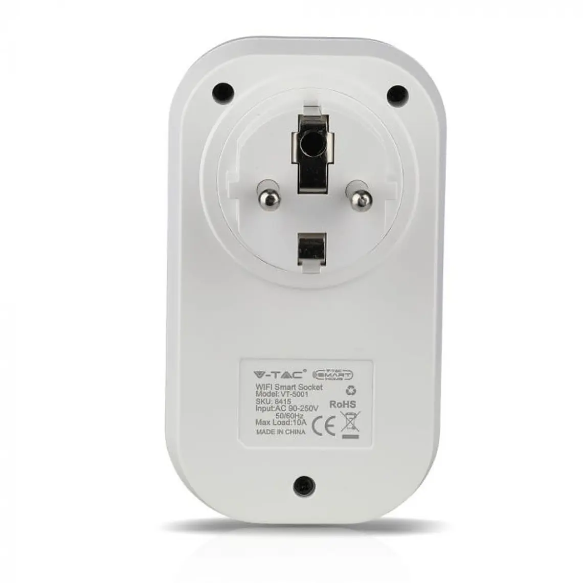 Tomada c/WIFI Plug EU, trabalha c/Amazon Alexa & Google Home V-TAC 3