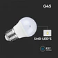 Lâmpada LED Chip Samsung 6.5W 4000K E27 G45 V-TAC - Thumbnail 3