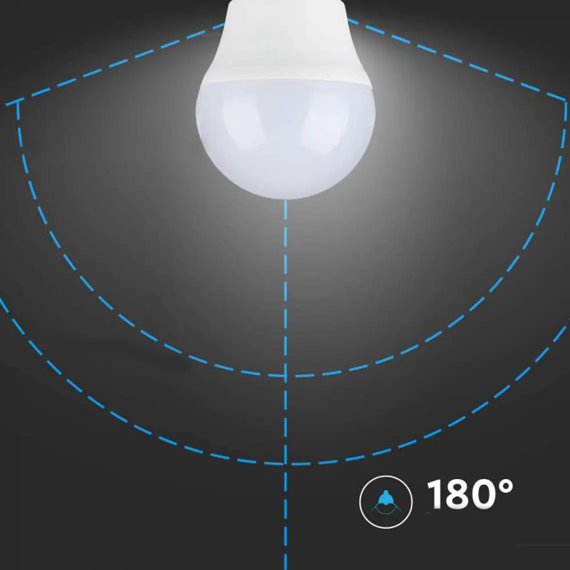 Lâmpada LED Chip Samsung 6.5W 4000K E27 G45 V-TAC 4