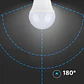 Lâmpada LED Chip Samsung 6.5W 4000K E27 G45 V-TAC - Thumbnail 4