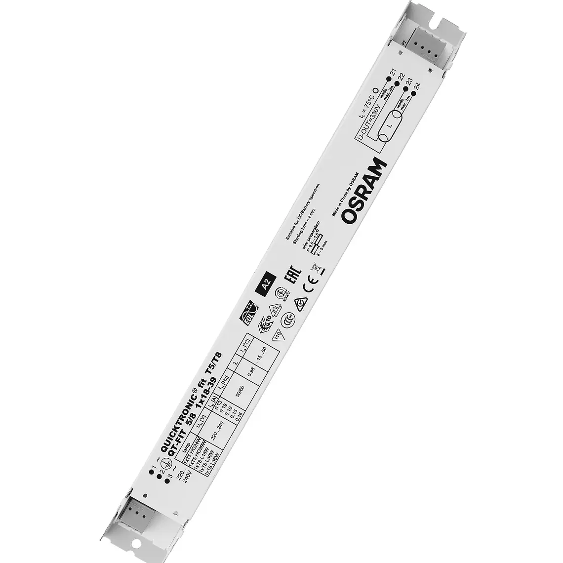 Balastro QT-FIT 5/8 1X18-39 Osram 1