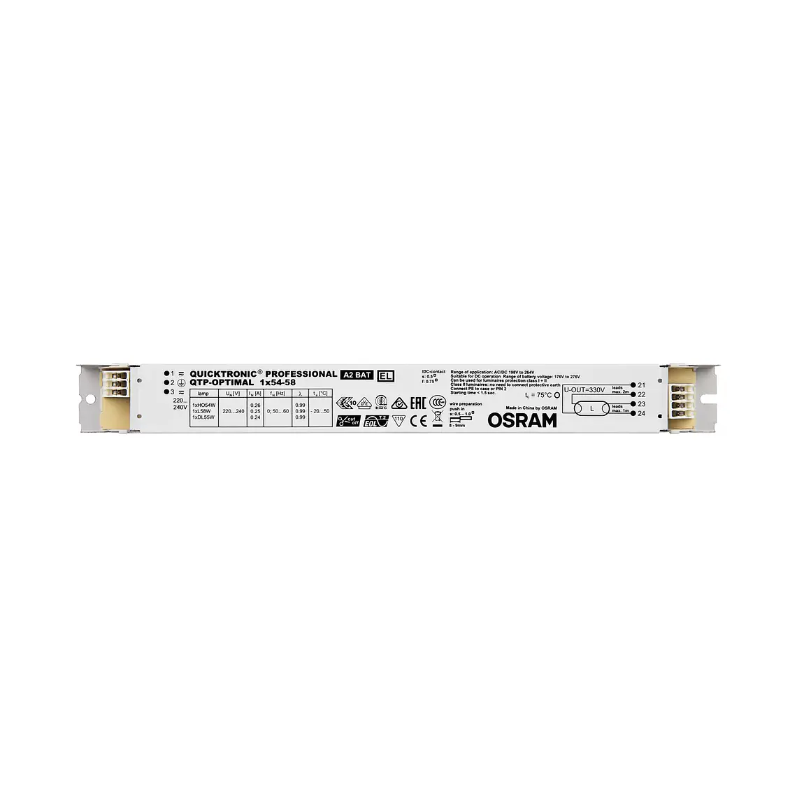 Balastro QTP-Optimal 1X54-58 Osram 2