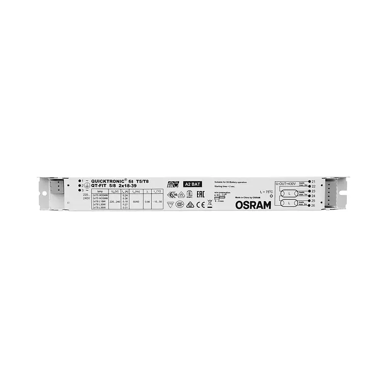 Balastro QT-FIT 5/8 2X18-39 Osram 2