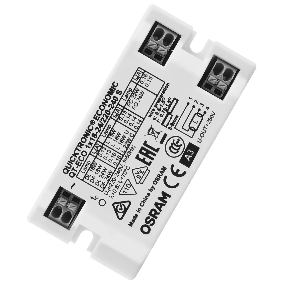 Balastro QT-ECO 1X18W-24 S Osram 1