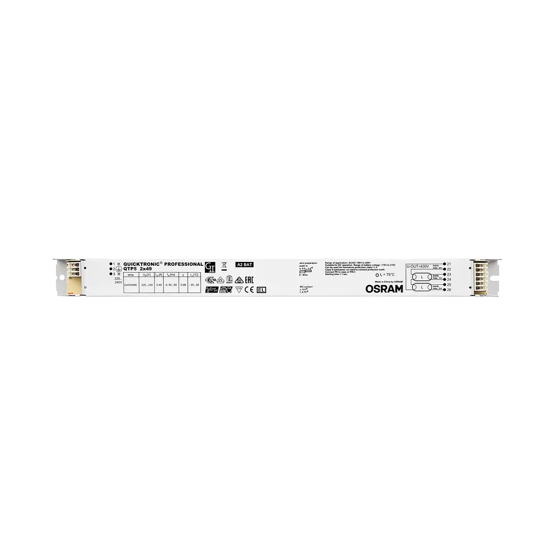 Balastro QTP5 2X49 Osram 2