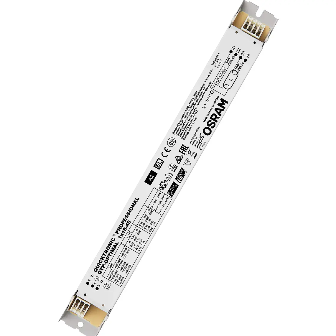 Balastro QTP-Optimal 1X18-40 Osram 1