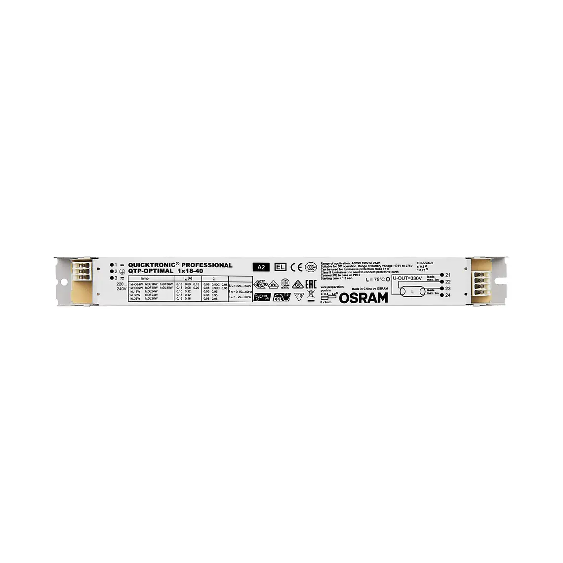 Balastro QTP-Optimal 1X18-40 Osram 2