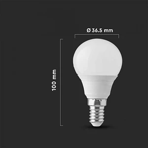 Lâmpada LED Plastic 4.5W 3000K E14 P45 V-TAC