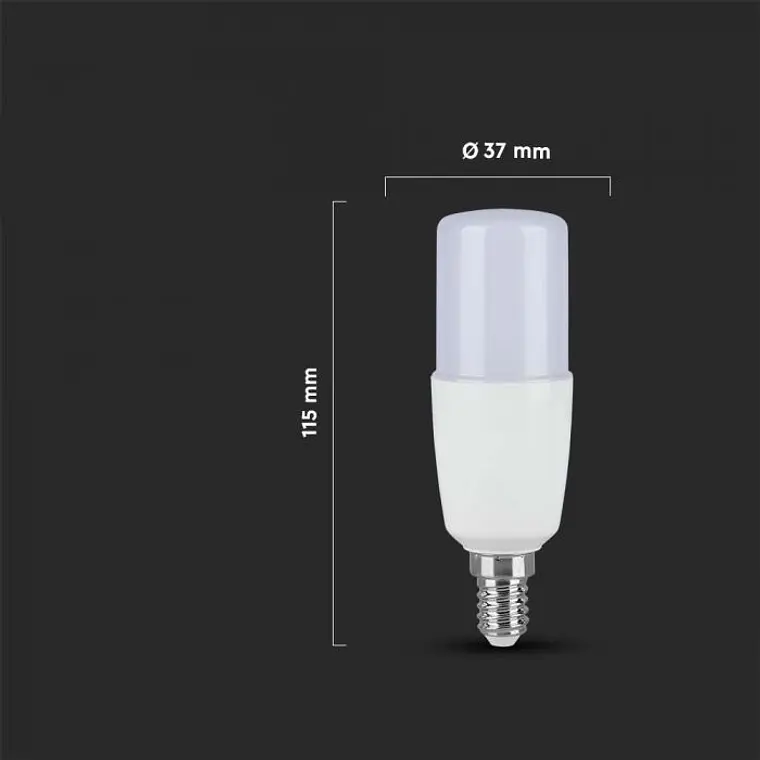 Lâmpada LED Plastic 9W 2700K E14 T37 V-TAC 3