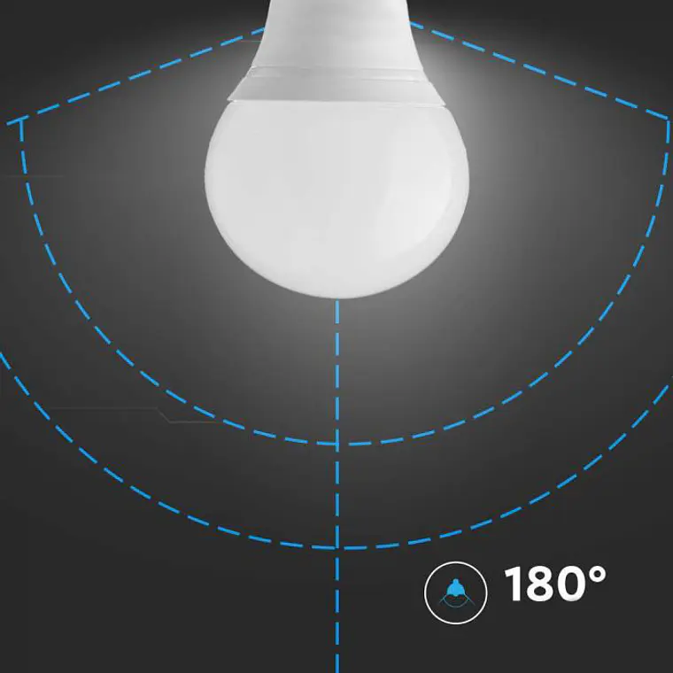 Lâmpada LED Plastic 4.5W 3000K E14 P45 V-TAC 4