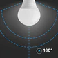 Lâmpada LED Plastic 4.5W 3000K E14 P45 V-TAC - Thumbnail 4