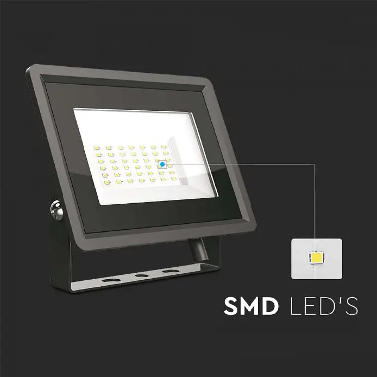 Projetor LED SMD F-Series 30W 4000K Preto V-TAC 3