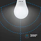 Lâmpada LED Thermal plastic 8.5W E27 A60 V-TAC - Thumbnail 5