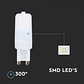 Lâmpada LED Plastic Chip Samsung 2.2W G9 V-TAC - Thumbnail 4