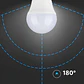 Lâmpada LED Chip Samsung 4.5W E27 G45 V-TAC - Thumbnail 3