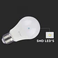Lâmpada LED Plastic Chip Samsung 10.5W 4000K E27 A60 V-TAC - Thumbnail 4