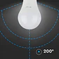 Lâmpada LED Plastic Chip Samsung 8.5W 3000K E27 A60 V-TAC - Thumbnail 4