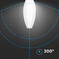 Lâmpada LED Olive Chip Samsung 60W E40 V-TAC - Thumbnail 2