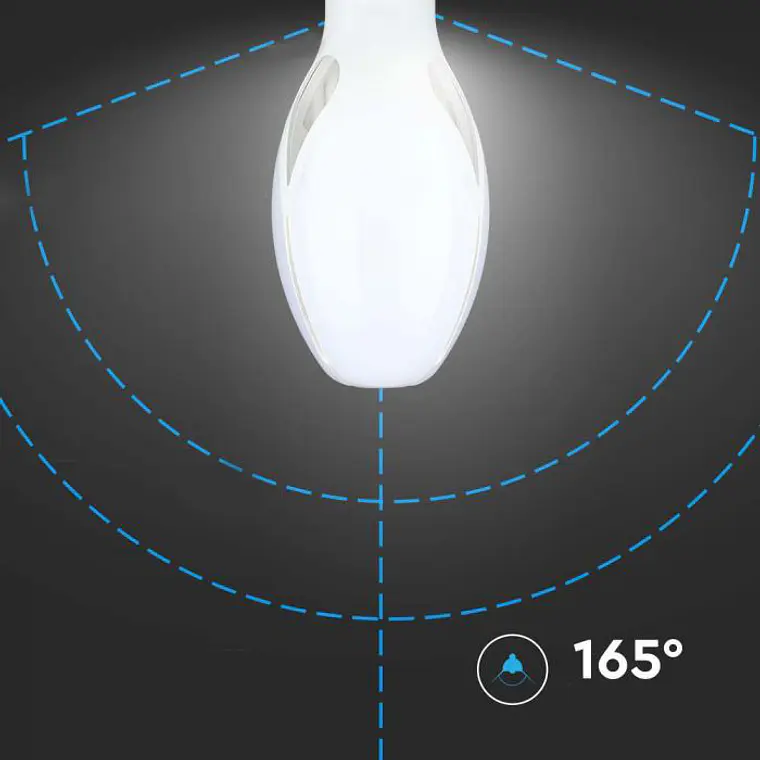 Lâmpada LED Olive Chip Samsung 36W E27 265º A90 V-TAC 6