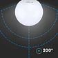 Lâmpada LED Plastic Chip Samsung 22W E27 G120 V-TAC - Thumbnail 3