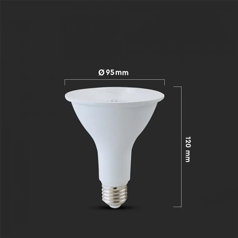 Lâmpada LED Chip Samsung PAR30 12W 3000K E27 V-TAC 2