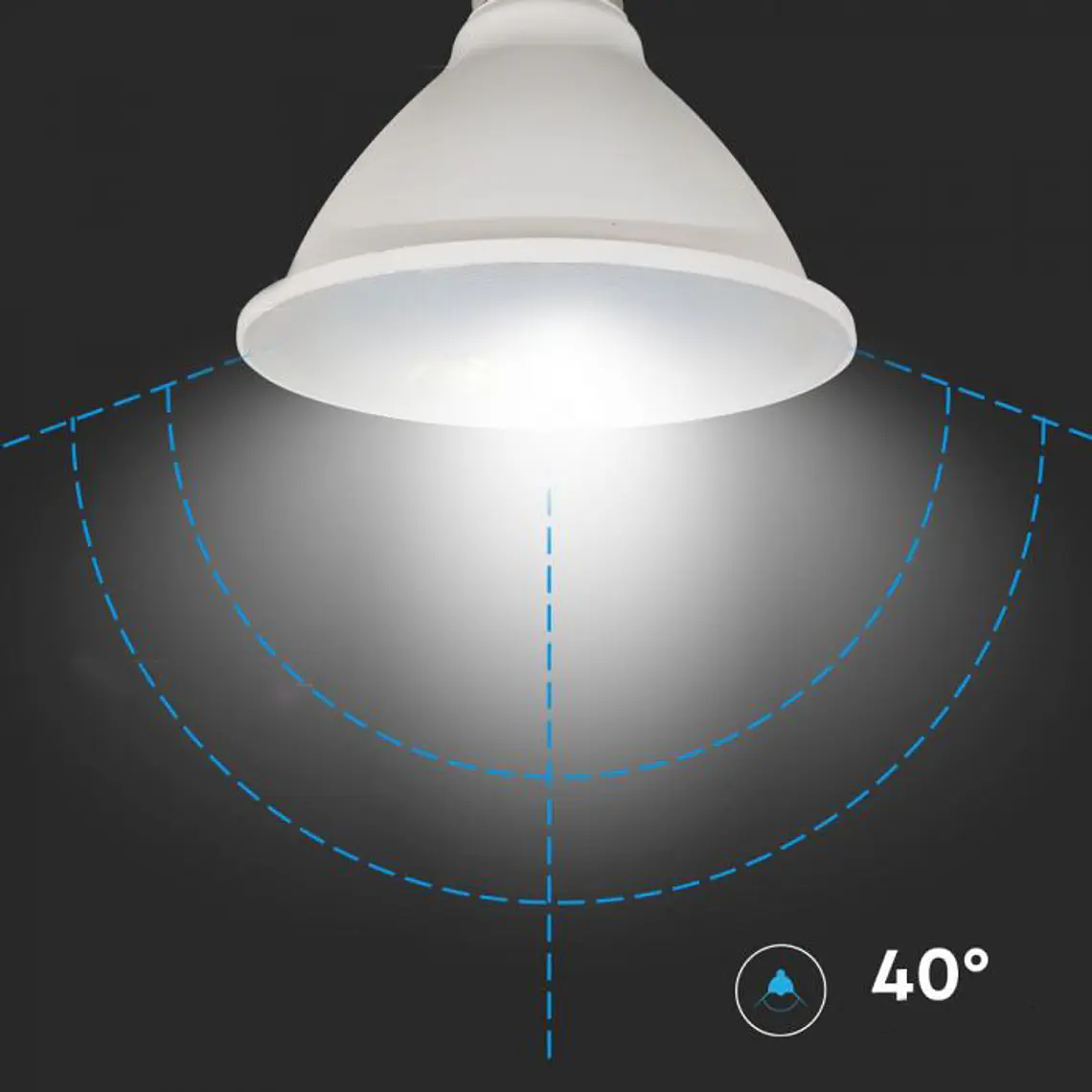 Lâmpada LED Chip Samsung PAR30 11W E27 40º V-TAC 4