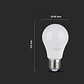 Lâmpada LED Plastic Chip Samsung 10.5W E27 A60 V-TAC - Thumbnail 3
