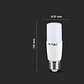 Lâmpada LED Plastic Chip Samsung 8W 4000K E27 T37 V-TAC - Thumbnail 3
