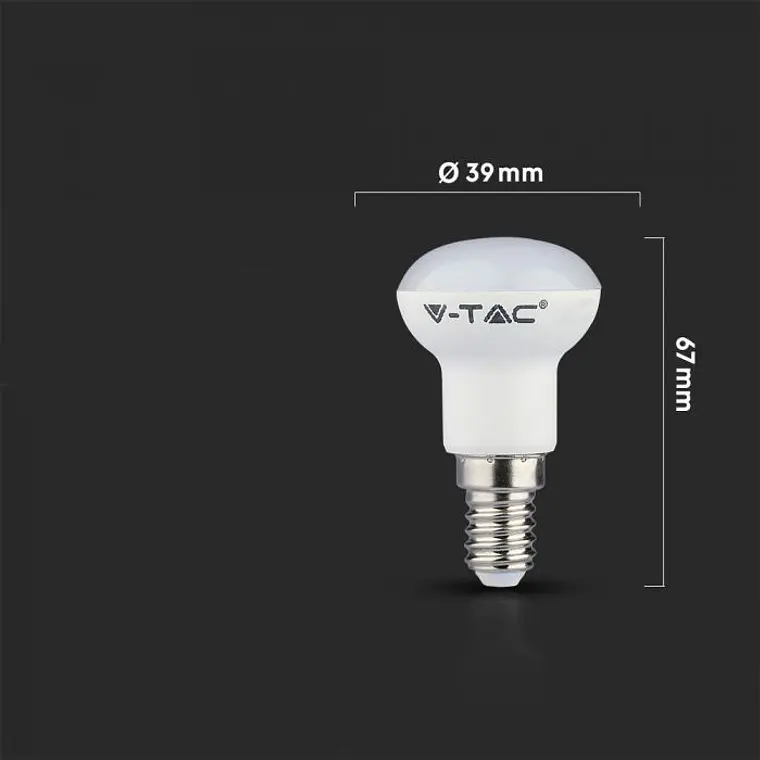 Lâmpada LED Plastic Chip Samsung 2.9W 6500K E14 R39 V-TAC 2