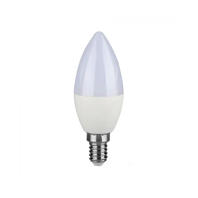 Lâmpada LED vela Chip Samsung 5.5W E14 C37 V-TAC 1