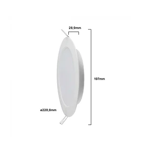 Downlight de encastrar redondo 18W V-TAC