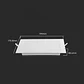 Downlight de encastrar quadrado 12W V-TAC - Thumbnail 4