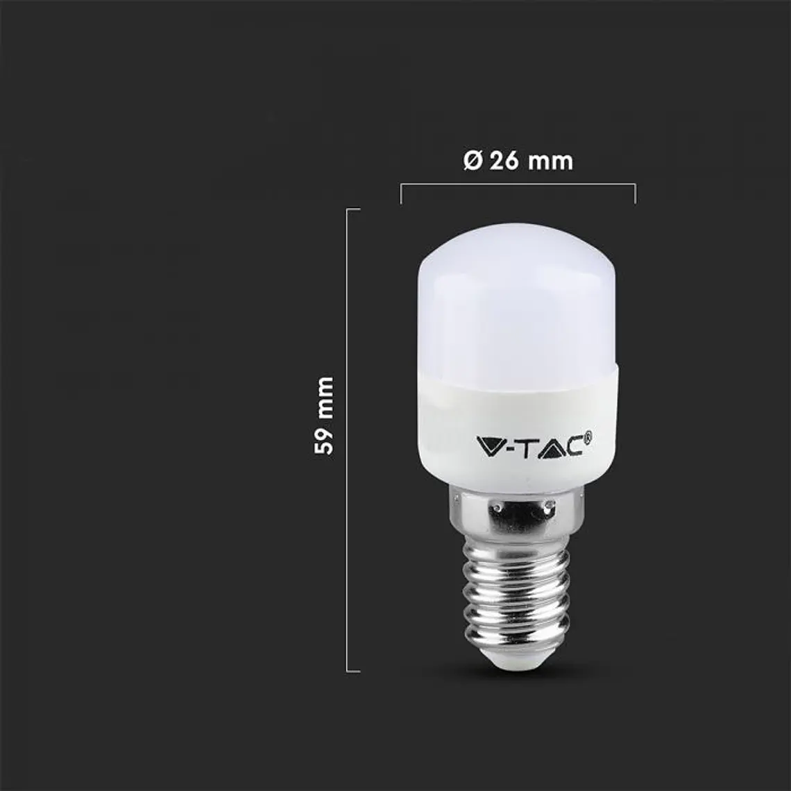 Lâmpada LED ST26 2W 3000K E14 V-TAC 3