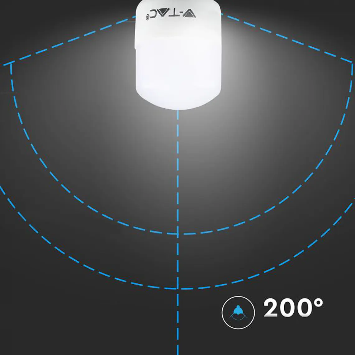 Lâmpada LED ST26 2W 3000K E14 V-TAC 4