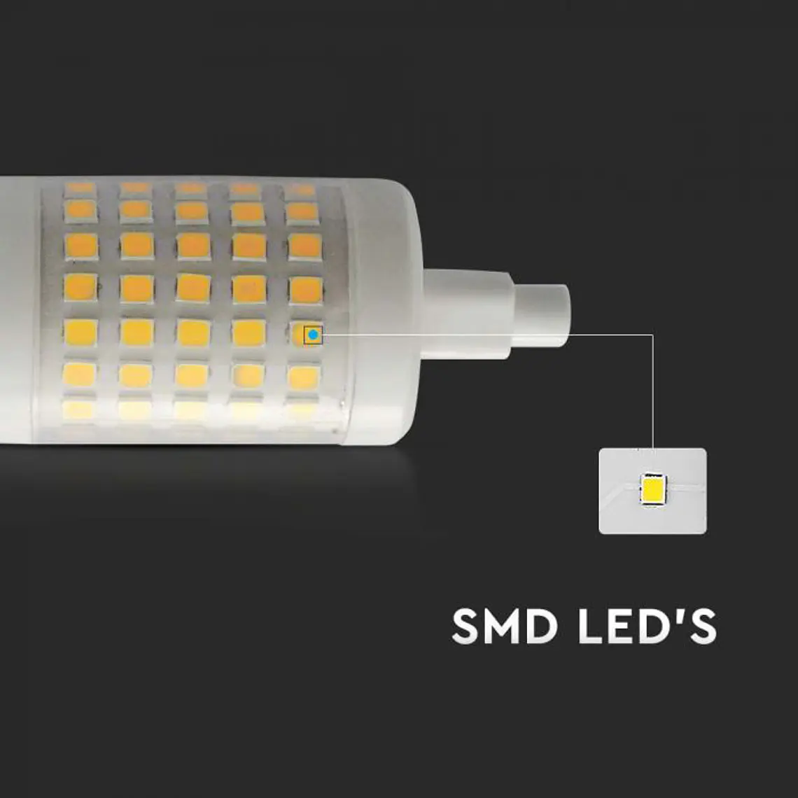 Lâmpada LED SMD 7W 6500K 78mm R7S V-TAC 3