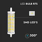 Lâmpada LED Ceramic 16W 3000K 118mm R7S V-TAC - Thumbnail 3